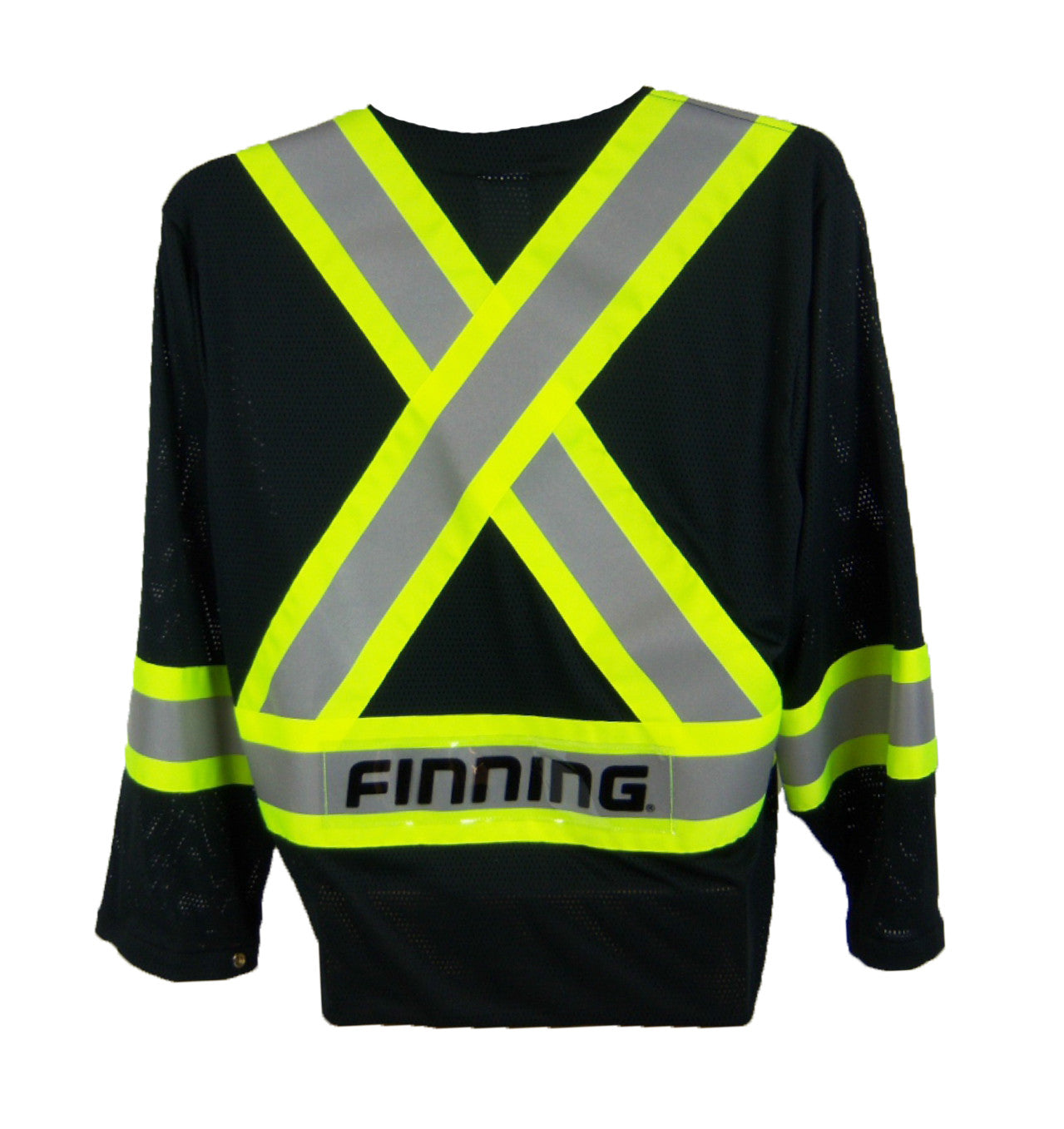 OVER2030.1 Black Mesh Jacket with hook/loop front closure - CSA Class 1 Level 2